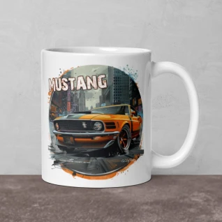 Mustang 6 - White glossy mug