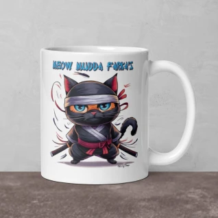 Meow Mudda's - White glossy mug