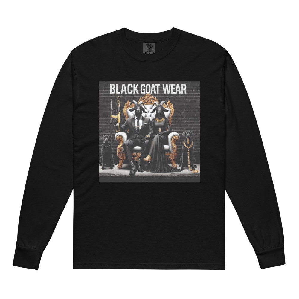 BLACK GOAT WEAR -Garment-dyed heavyweight long-sleeve shirt