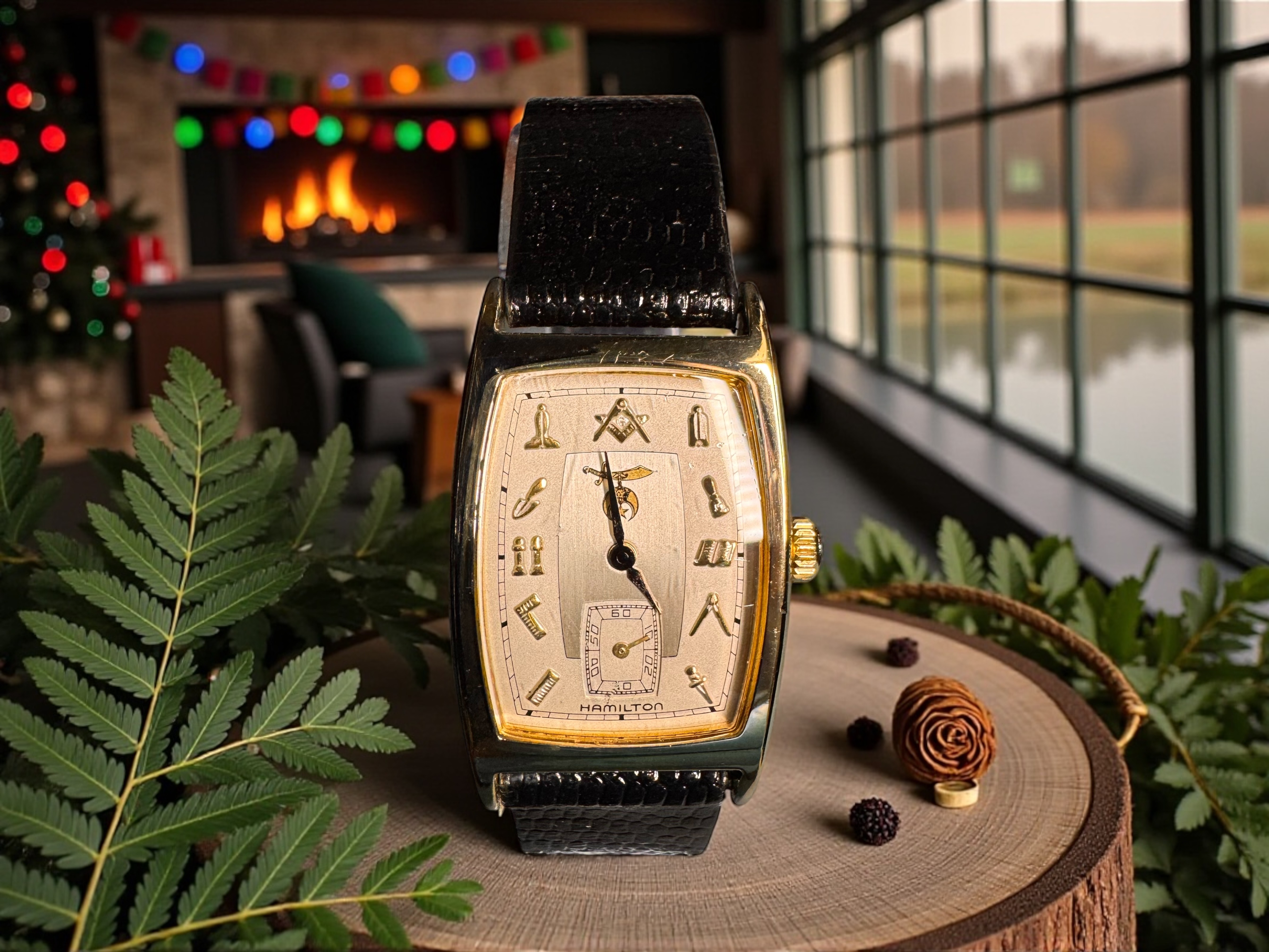 Hamilton 6172 Masonic Tank Watch Registered Edition 050/500 Antioch Shriners