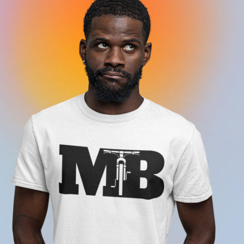 Mountain Bike T-Shirt with Blocky MTB Design