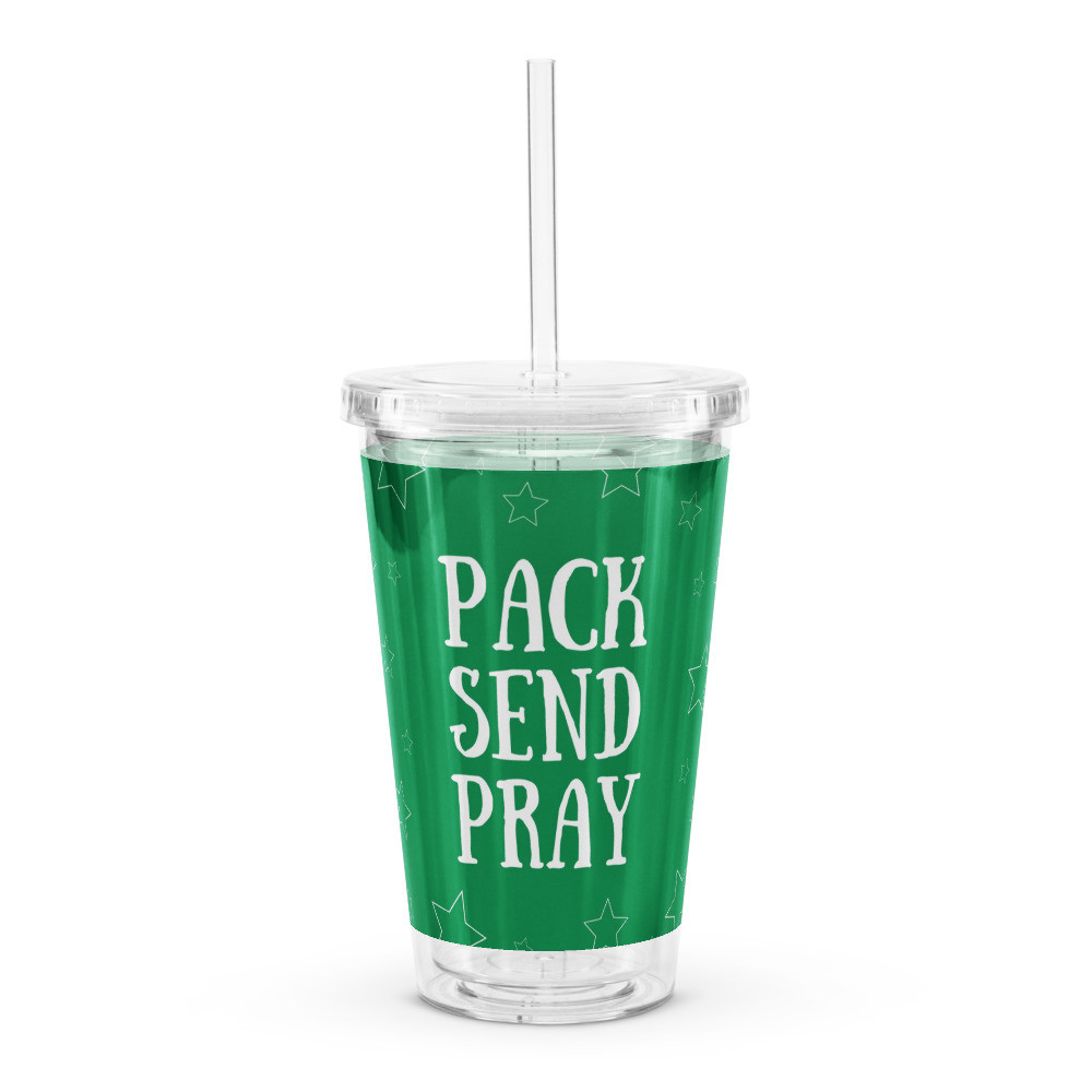 Pack Send Pray Plastic Tumbler