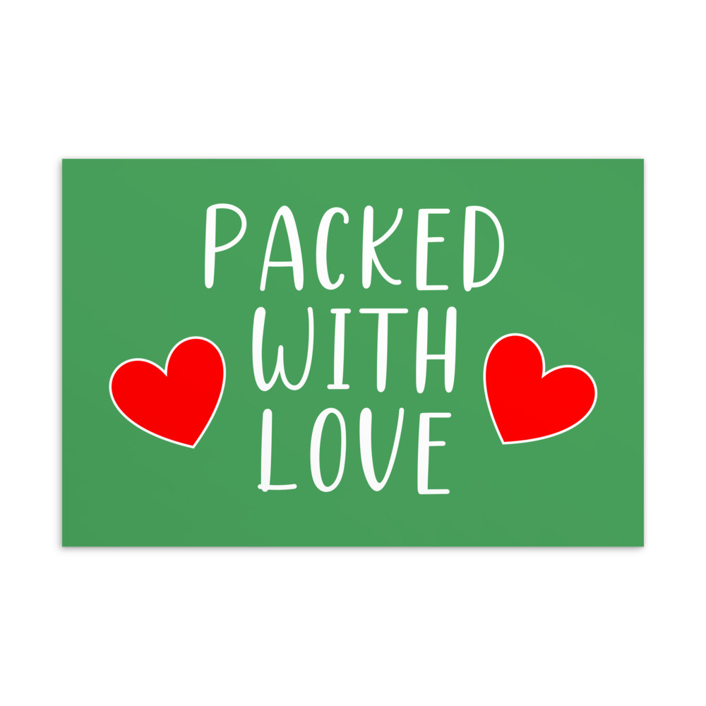 Packed with Love Postcard