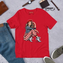 Bluzka  Dziewczyna w Paryżu w stylu pop art dla każdego