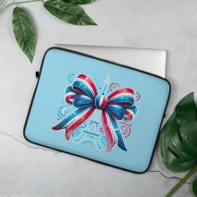 Elegancka Ochrona Twojego Laptopa - Niebieskie Etui Z Wieża Eiffla