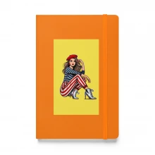 Girl In  Paris  Notebook In Pop art  Style - A Source Of  Inspiration