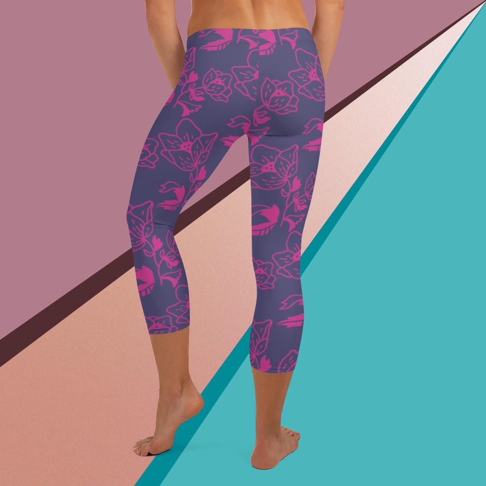 Cornflower Capri Leggings