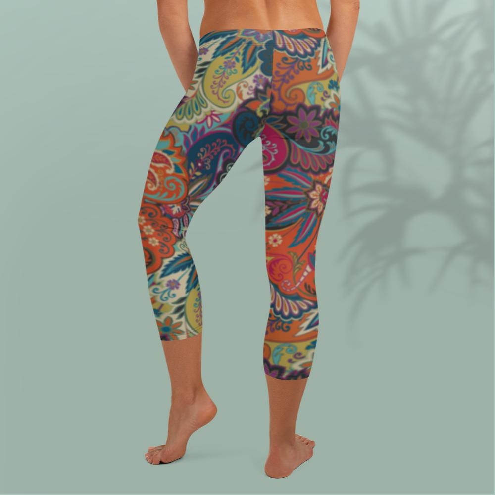 Paisley Capri Leggings