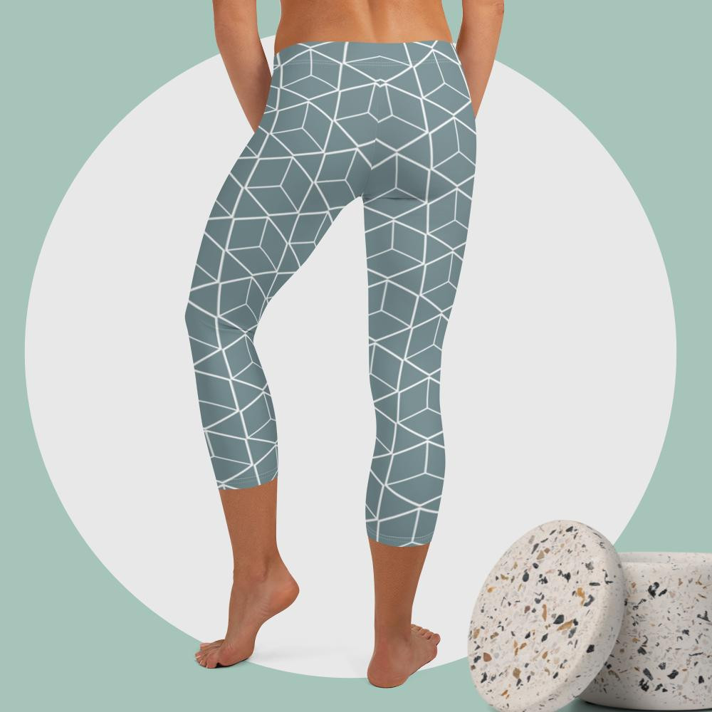 Geometric Capri Leggings