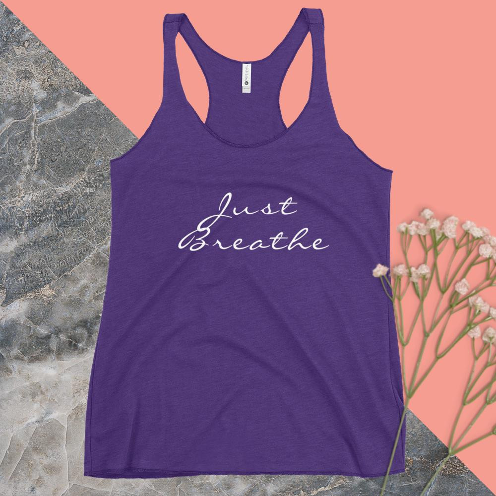 Just Breathe Racerback Tank