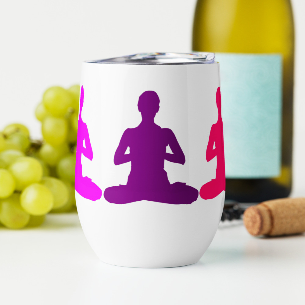 Easy Pose Wine Tumbler