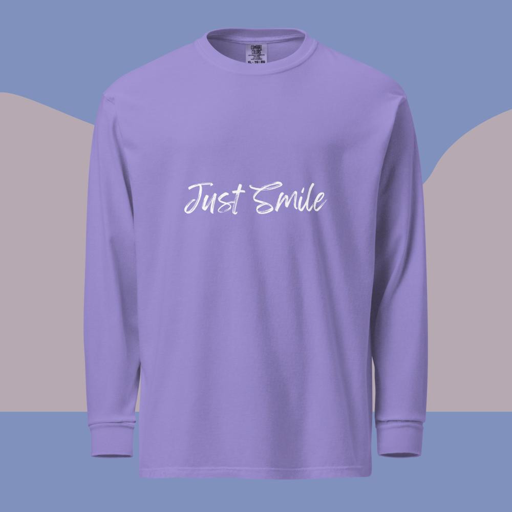 Just Smile Heavyweight Long-Sleeve Shirt