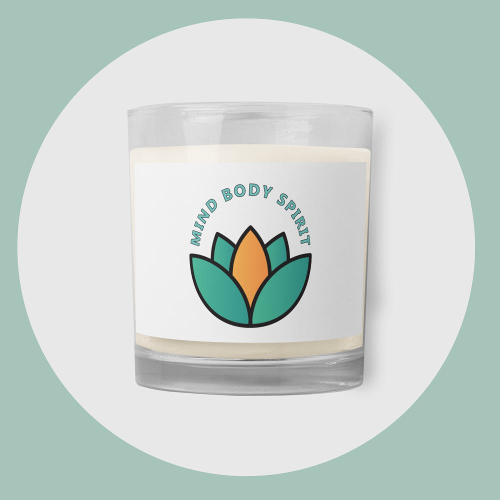 Mind Body Spirit Glass Jar Soy Wax Candle