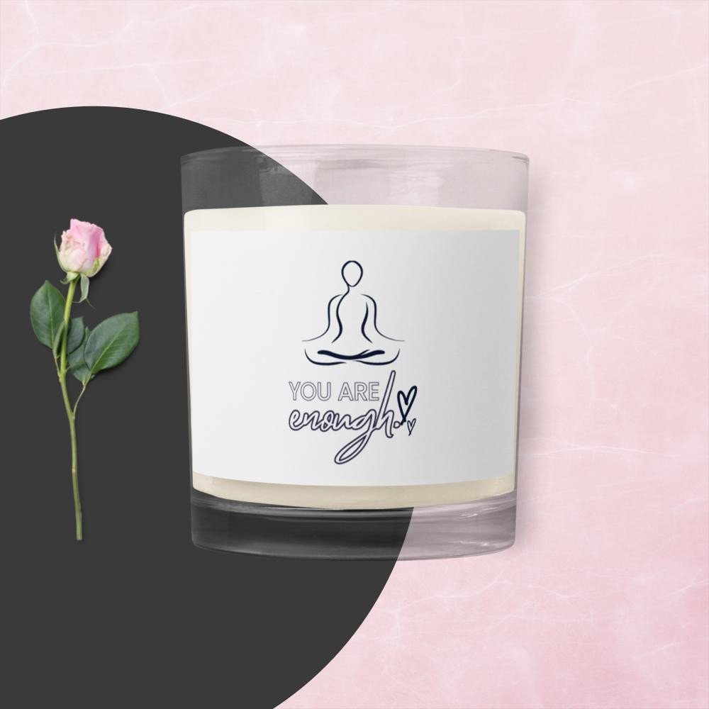 You Are Enough Glass Jar Soy Wax Candle