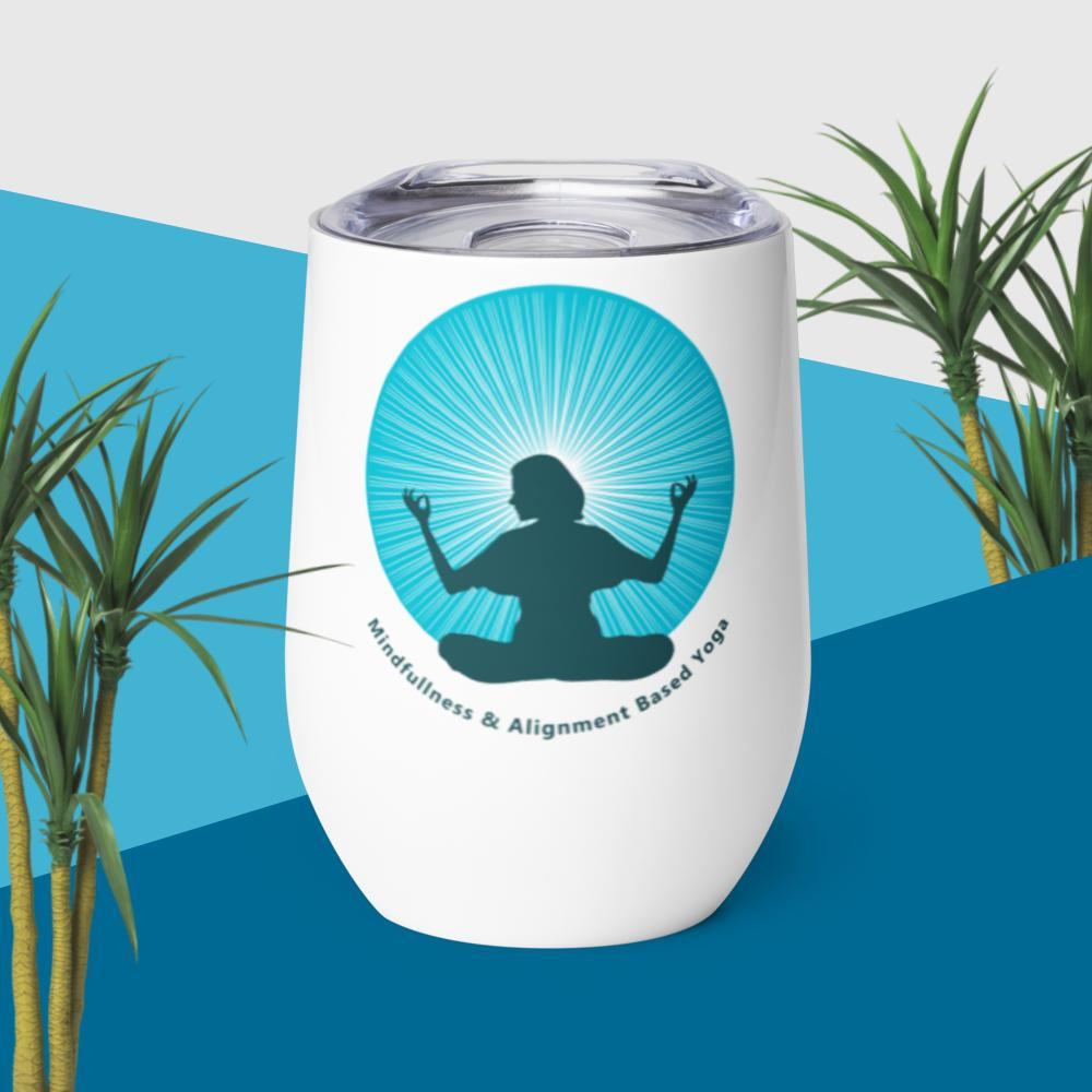 Mindfulness and Alignment Based Yoga Wine Tumbler