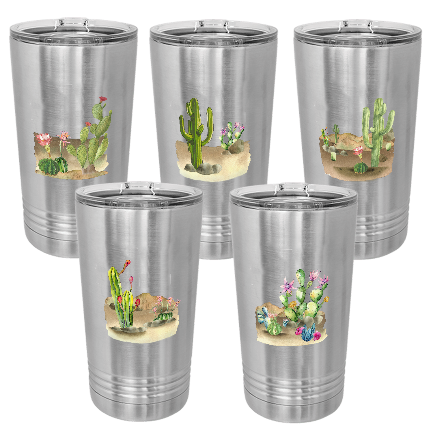 Desert Themed Pint, Stainless