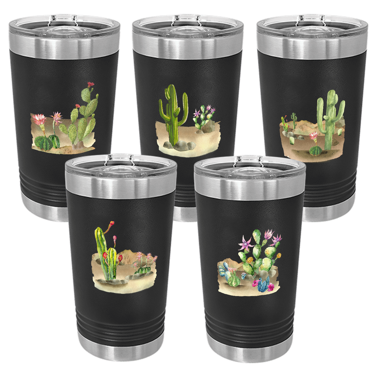 Desert Themed Pint, Black