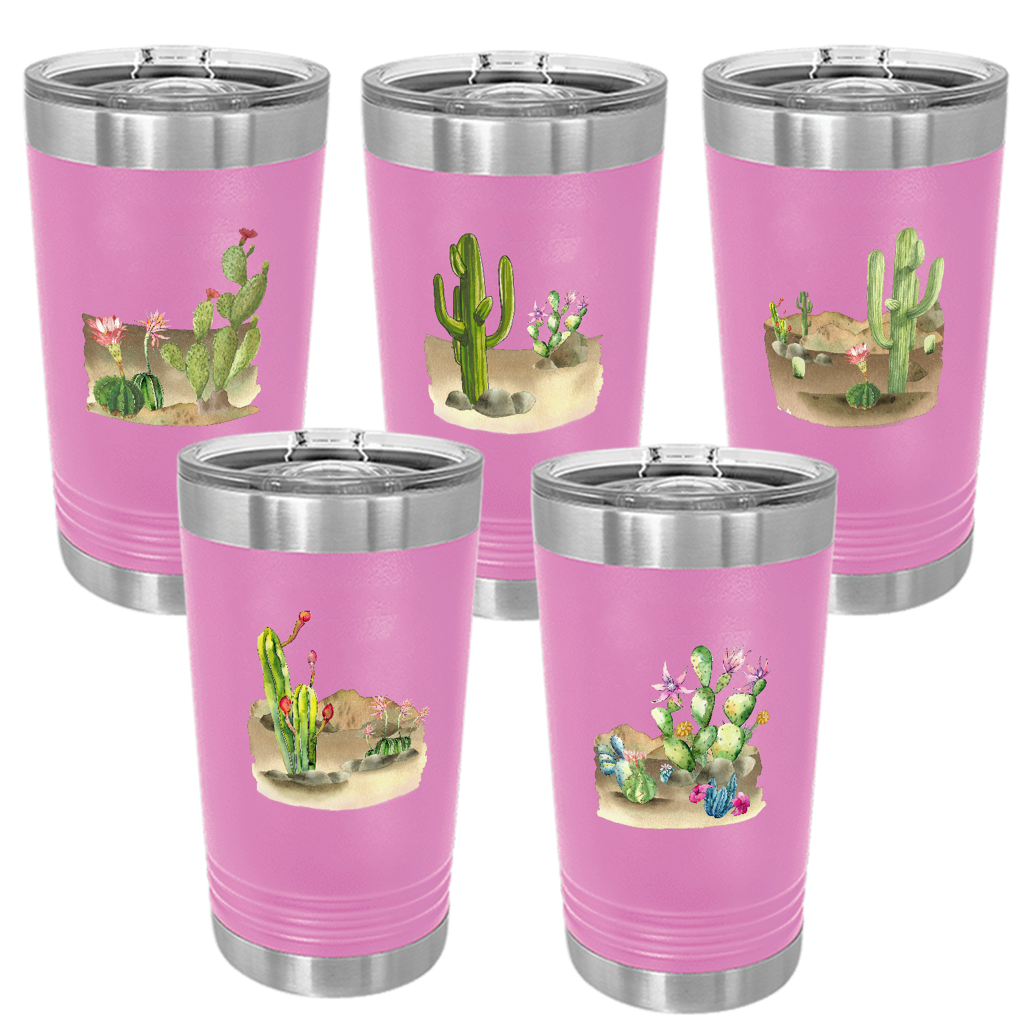 Desert Themed Pint, Pink