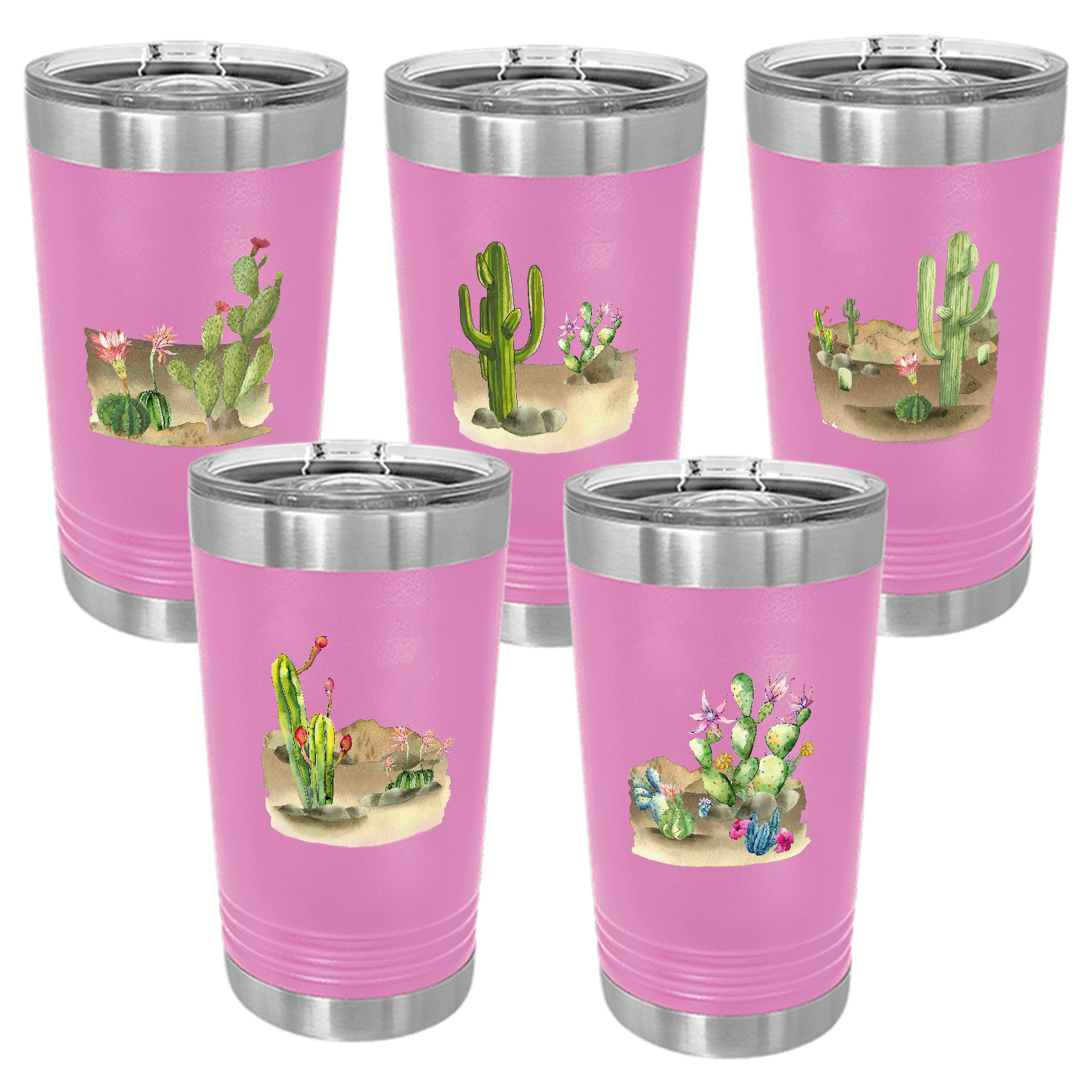 Desert Themed Pint, Light Purple