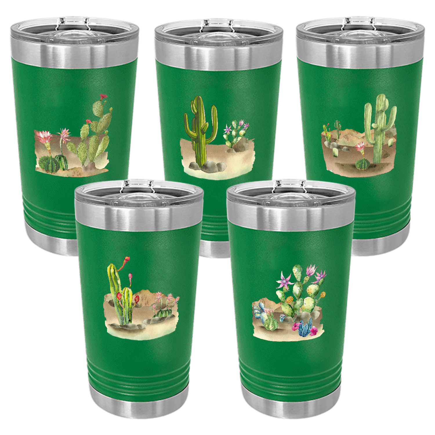Desert Themed Pint, Green