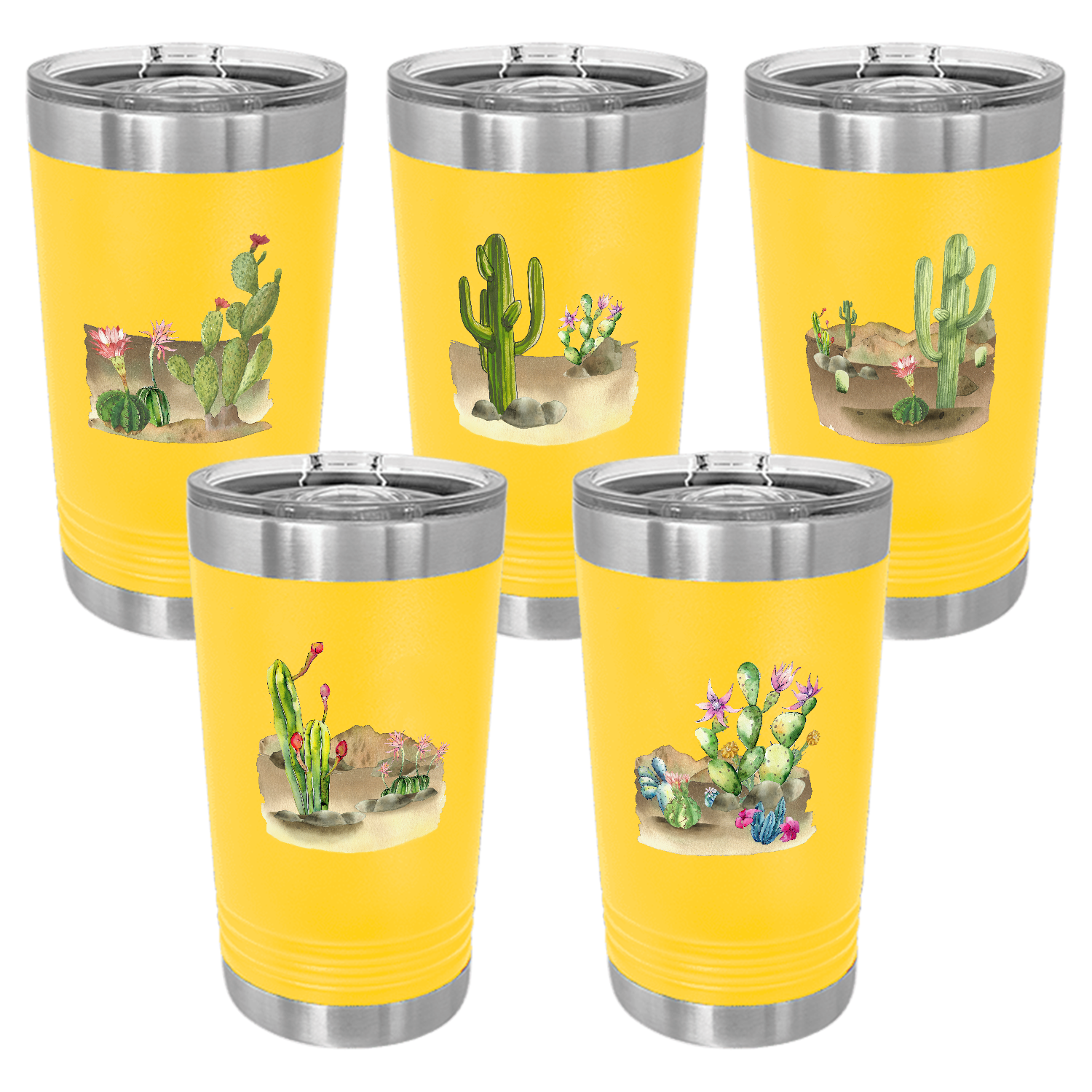 Desert Themed Pint, Yellow
