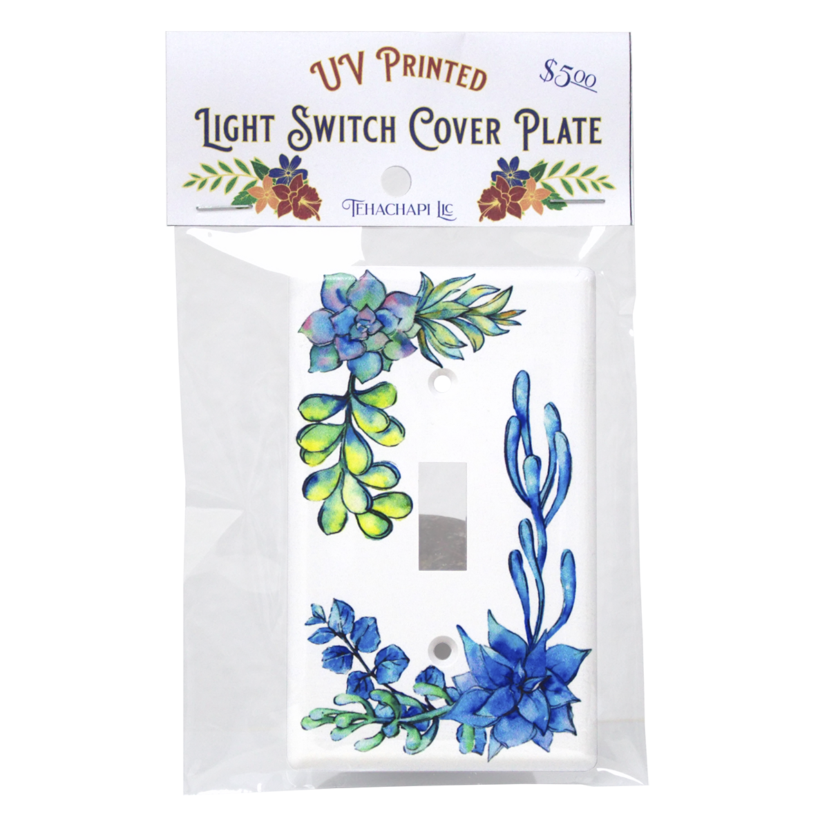 Succulents Switch Plate