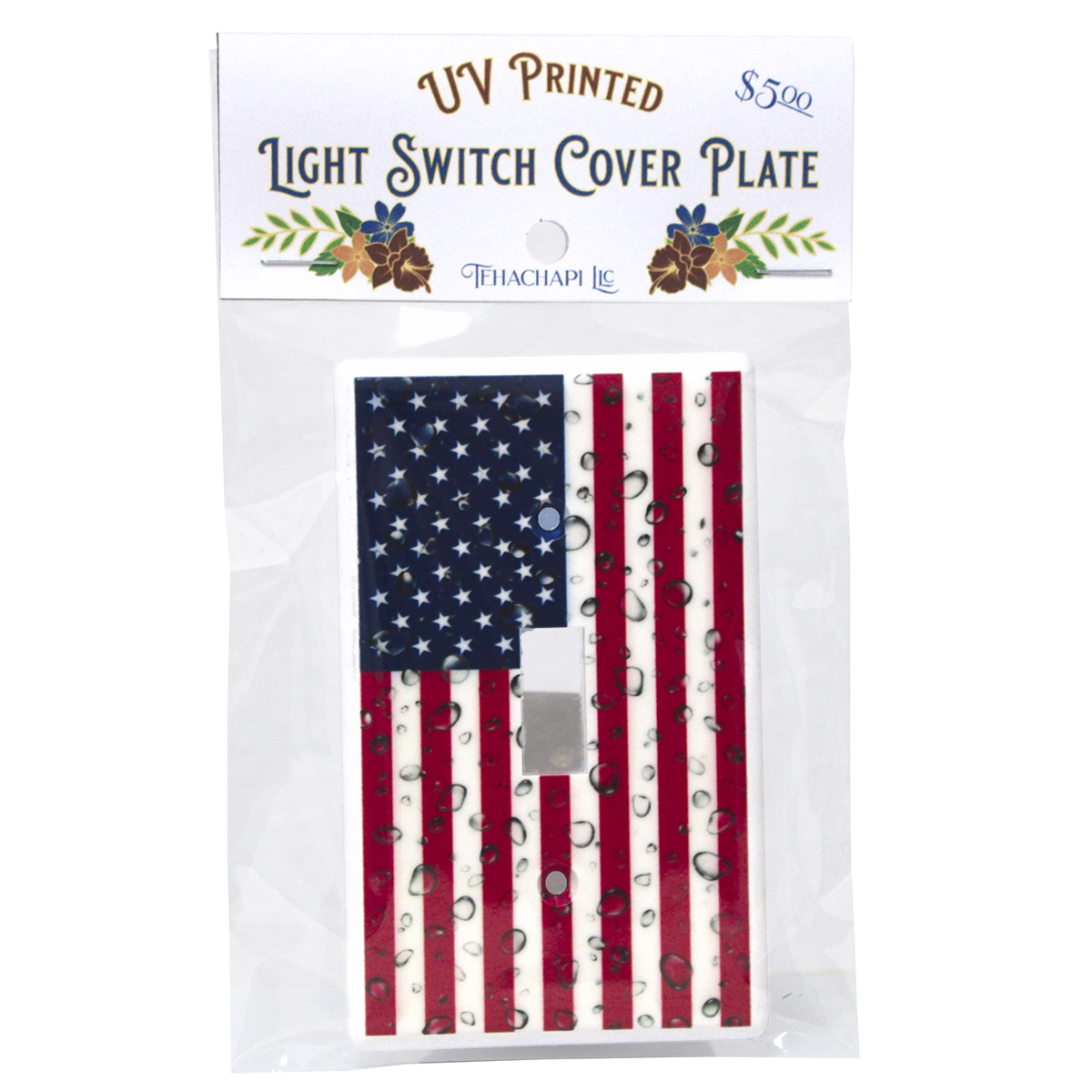 American Flag Switch Plate