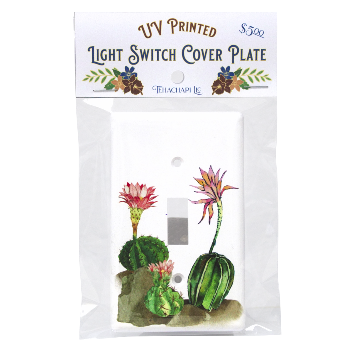 Blooming Cacti Switch Plate