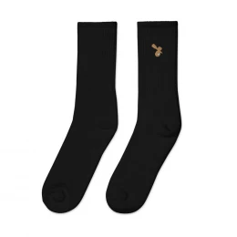 Lunar Embroidered socks