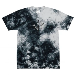Stack embroidered tie-dye t-shirt