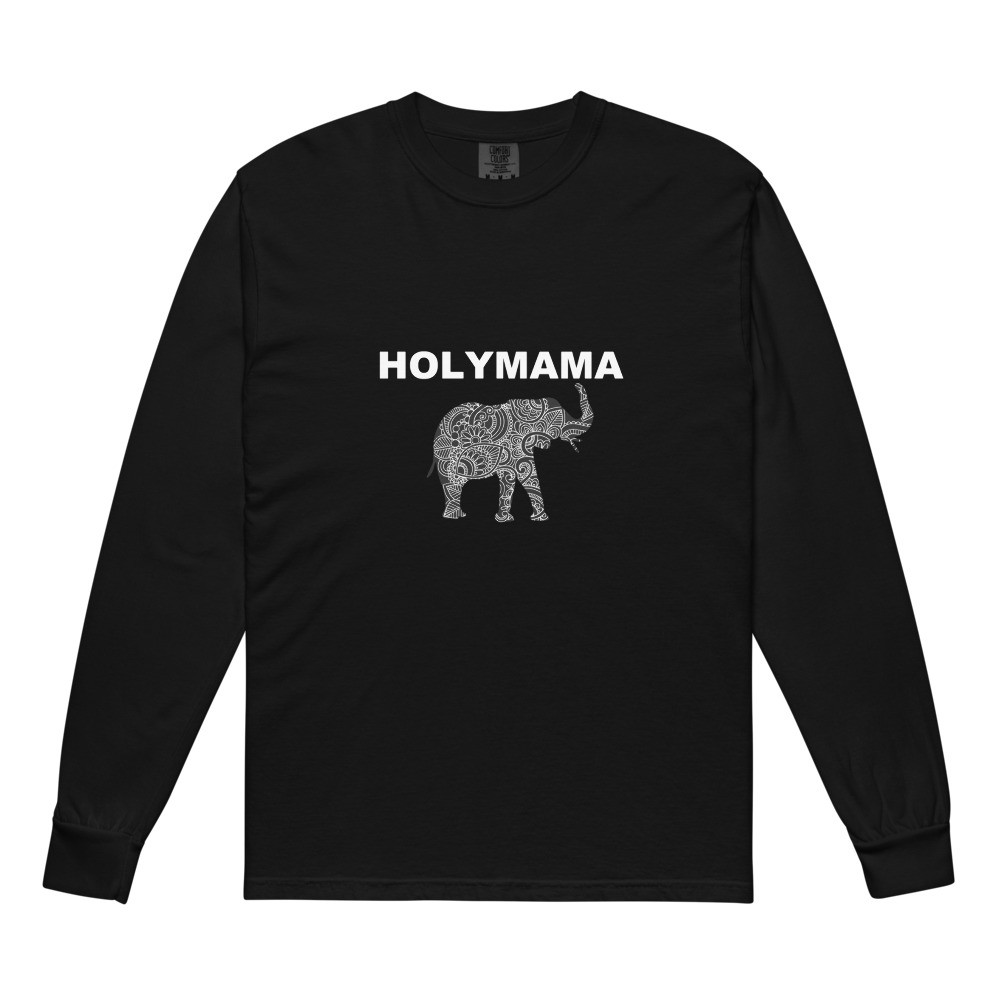 Garment-dyed heavyweight long-sleeve shirt