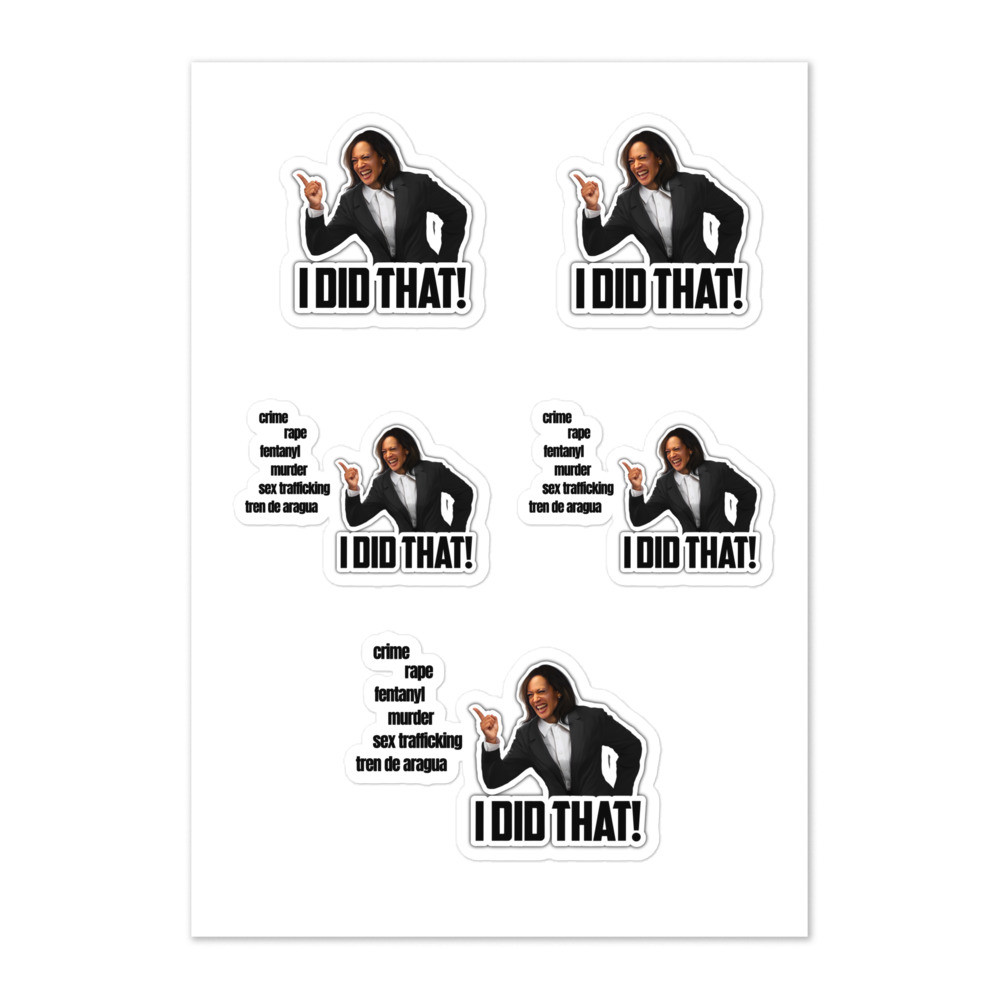I Did That, Kamala Harris - Sticker Sheet (V.2)