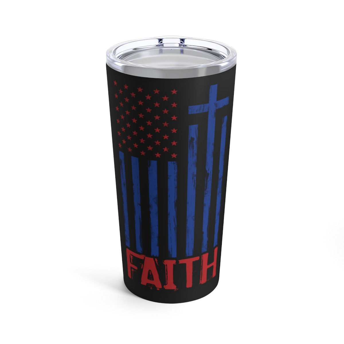 Faith and Flag Tumbler - 20oz