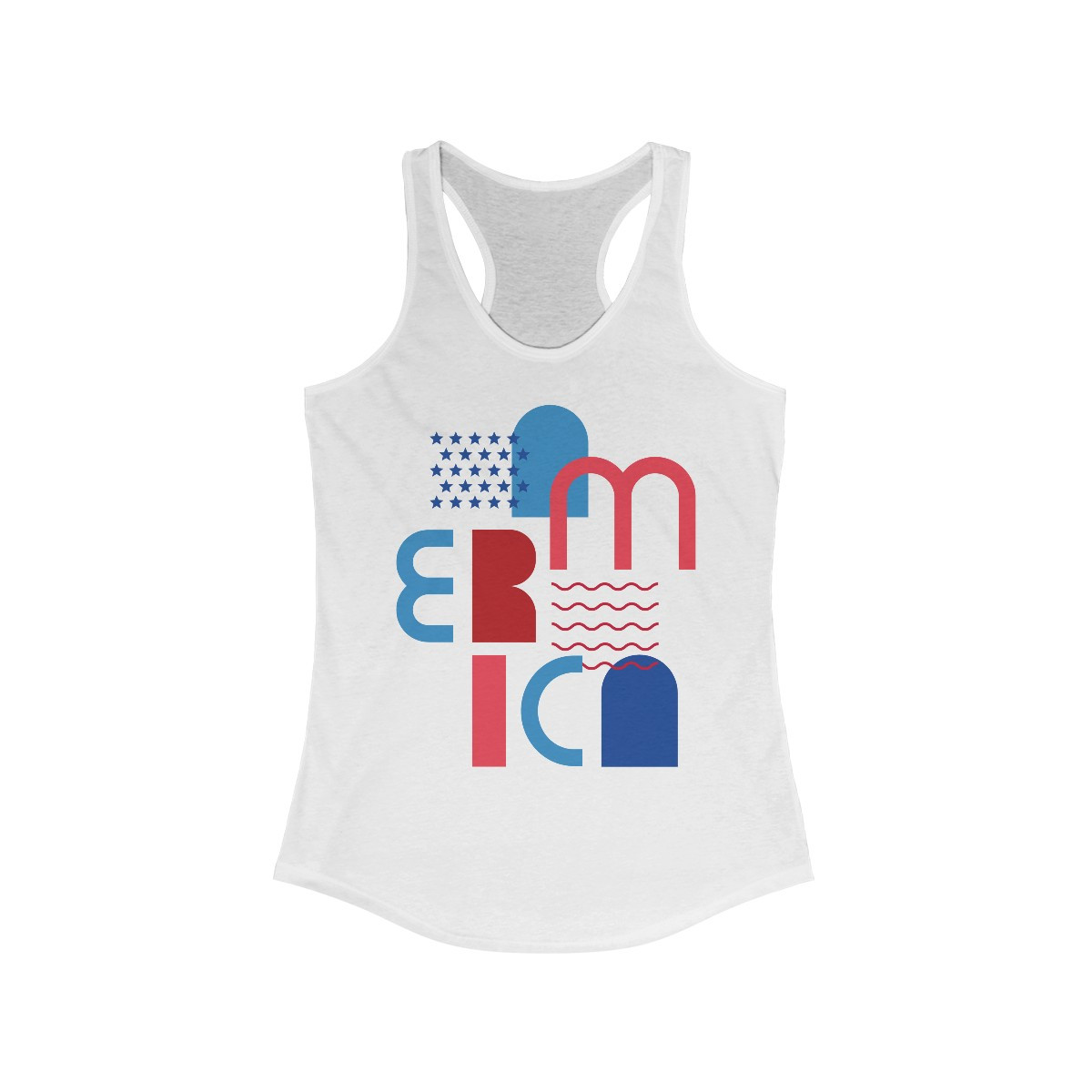 America - Women's Ideal Racerback Tank