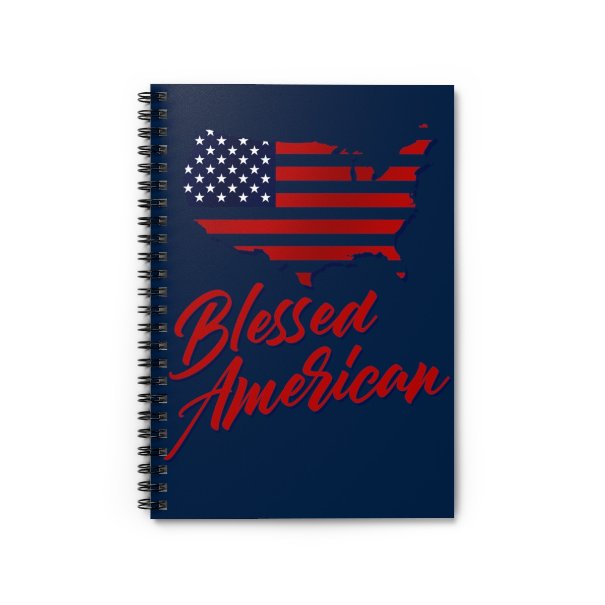 Blessed American - Spiral Notebook - Ruled Line