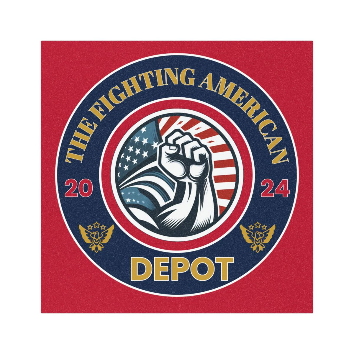 The Fighting American Depot - Car Magnet