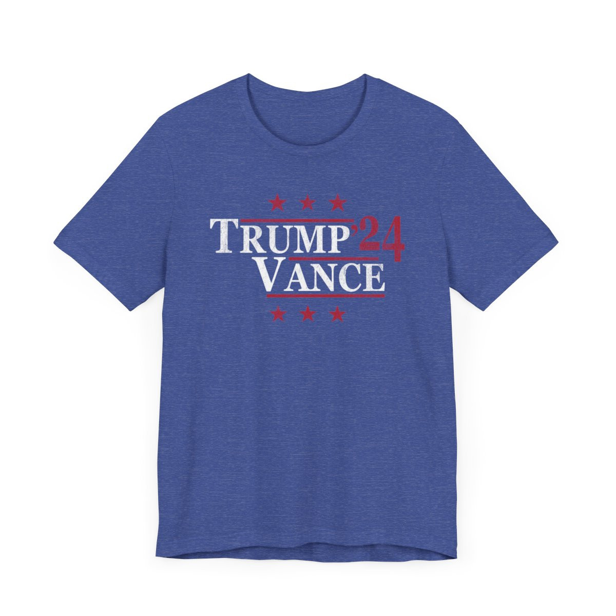 Trump Vance 2024 T-Shirt | Full Front Distressed Print | Unisex Jersey Short Sleeve Tee