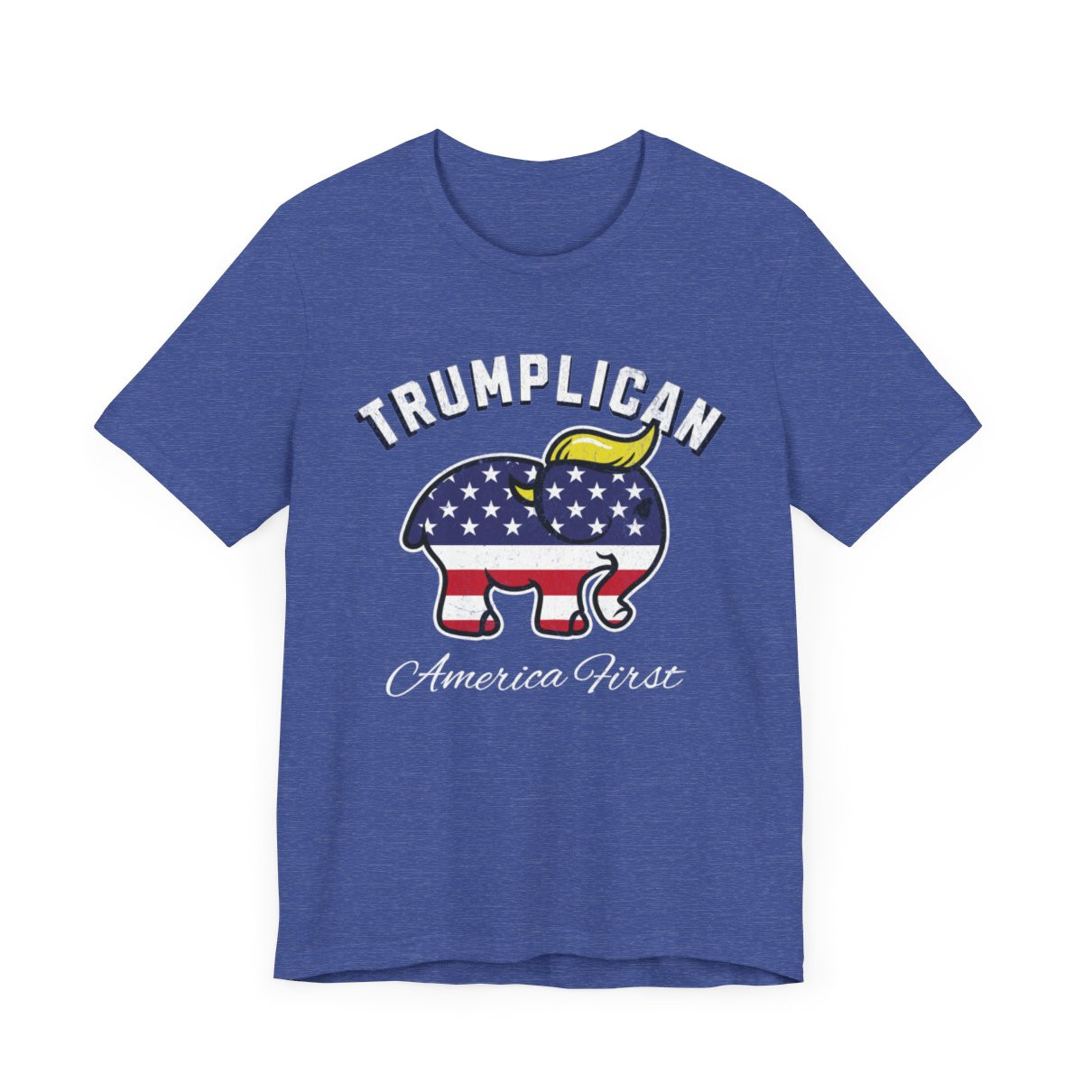 Trumplican T-Shirt | Full Front Distressed Print | Unisex Jersey Short Sleeve Tee