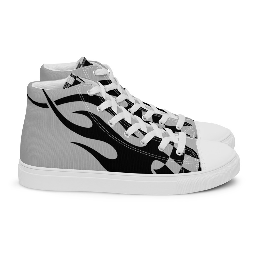 SPEED AND SHOW Raceway Women’s high top canvas shoes - Gray