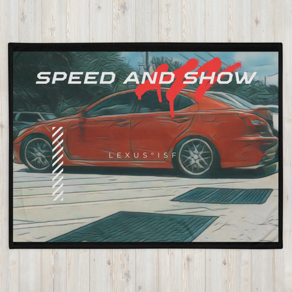 SPEED AND SHOW Throw Blanket - Lexus ISF