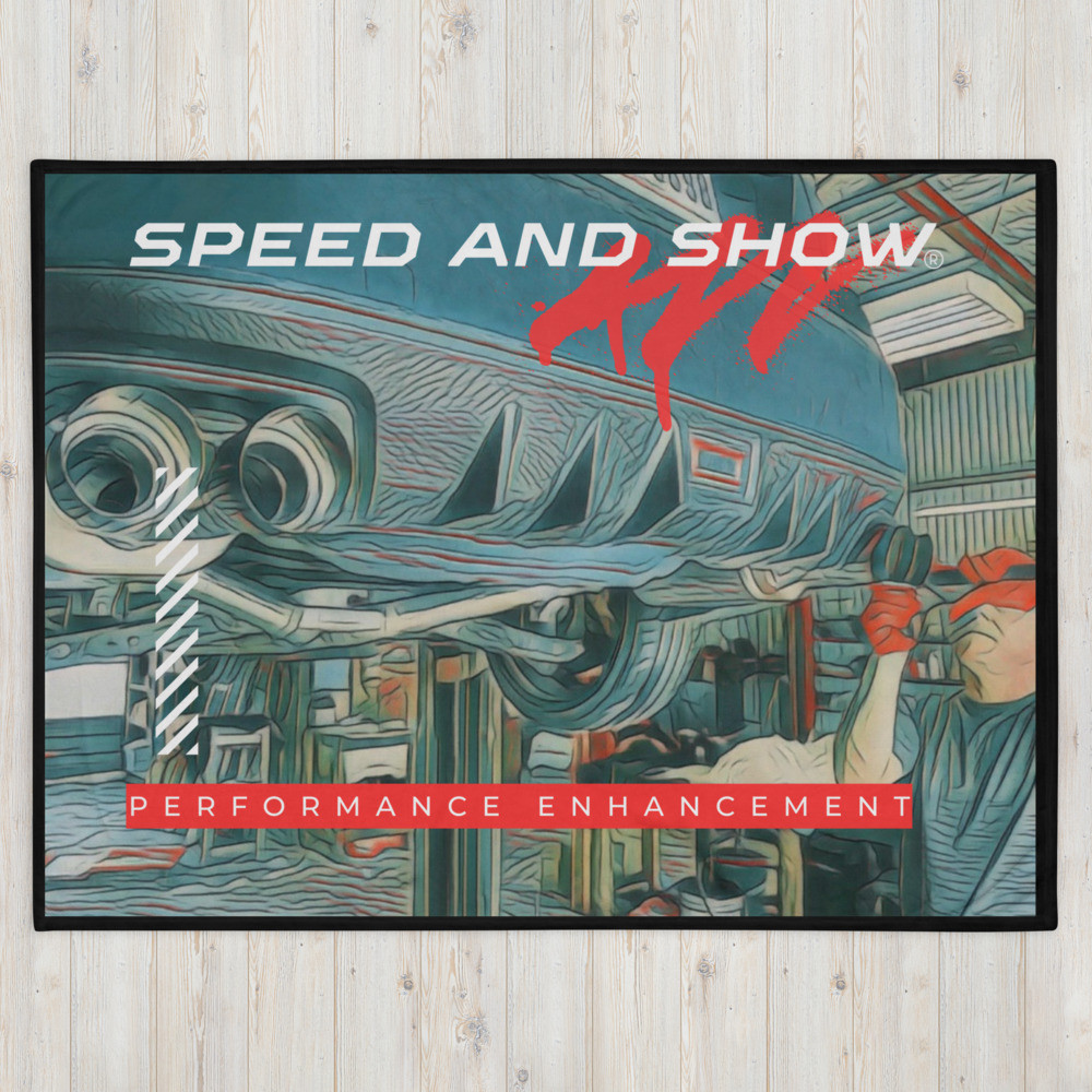 SPEED AND SHOW Throw Blanket - Shop