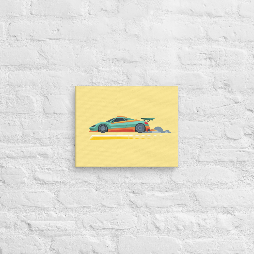 Speed and Show Speedy on Canvas