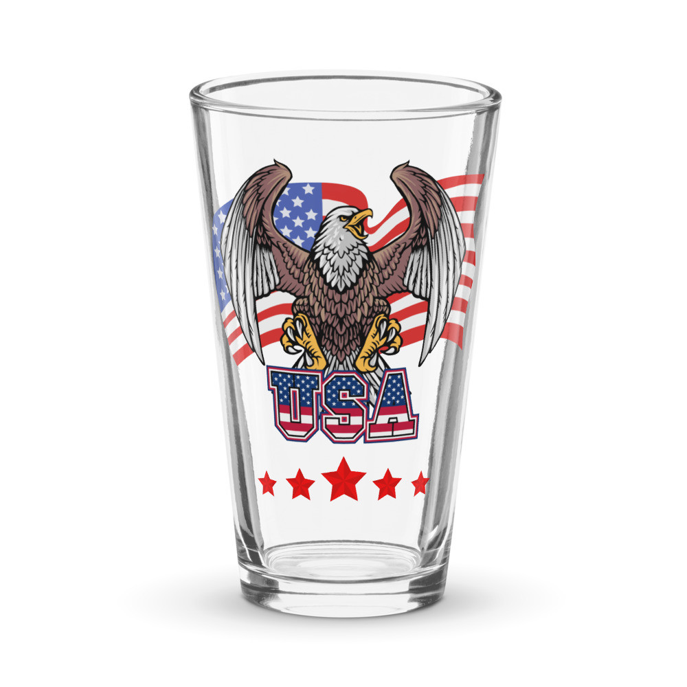 American Patriot series Shaker pint glass