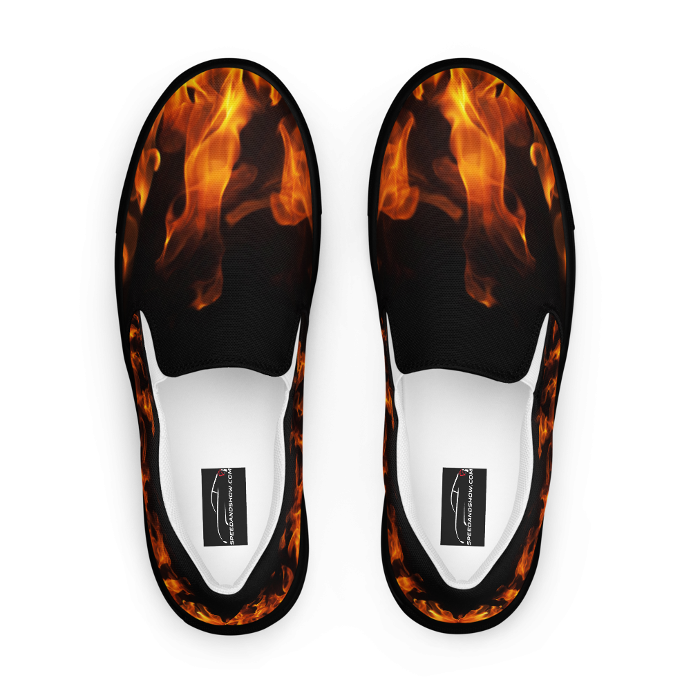 Men’s Limited Edition Fire slip-on canvas shoes