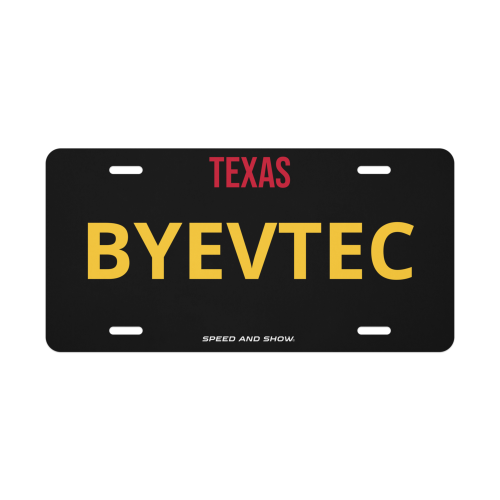 Vanity license plate 1