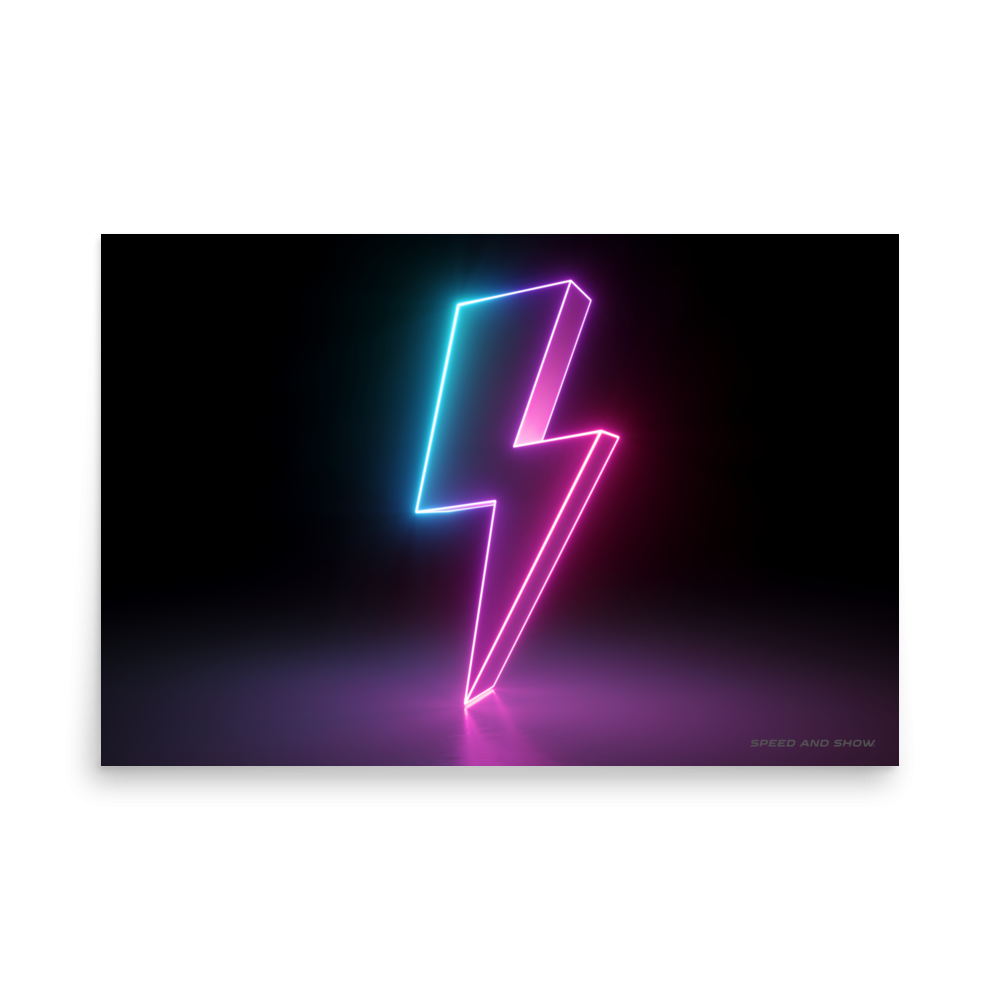 EV inspired lightening poster
