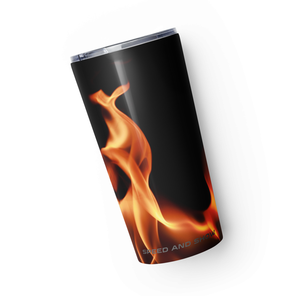 Tapered stainless steel fire tumbler