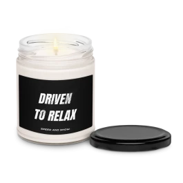 Driven to Relax Scented soy candle