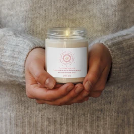 Inspirational Scented soy candle - I am the Light (White)