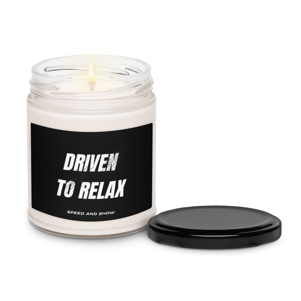 Driven to Relax: On Scented soy candle copy